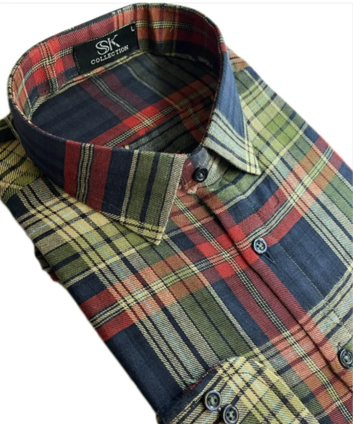 Vintage Plaid Cotton Shirt