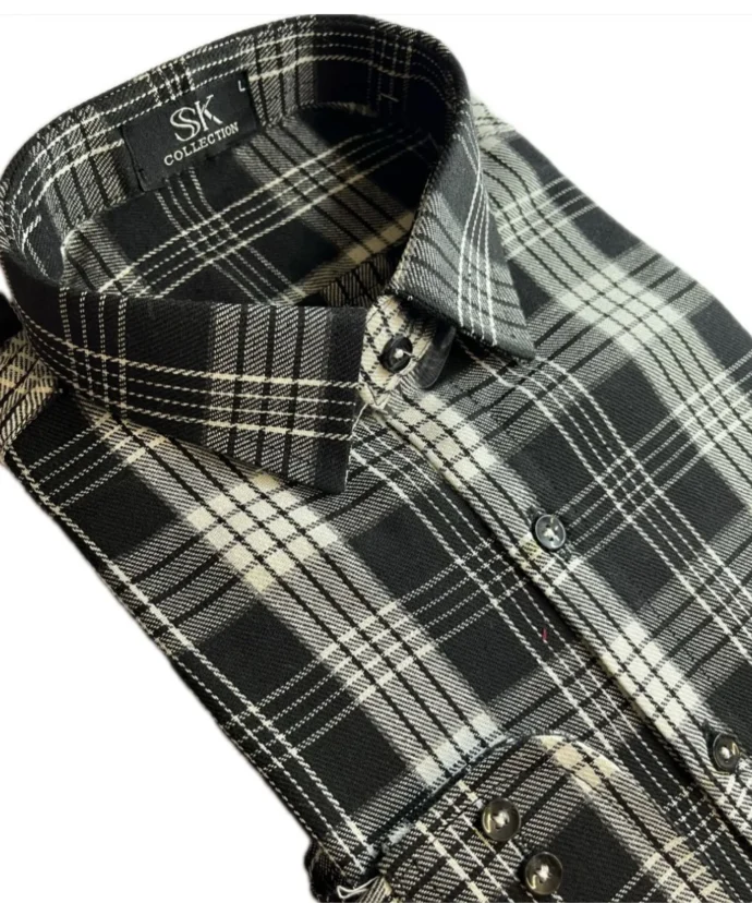 Timeless Black Check Shirt