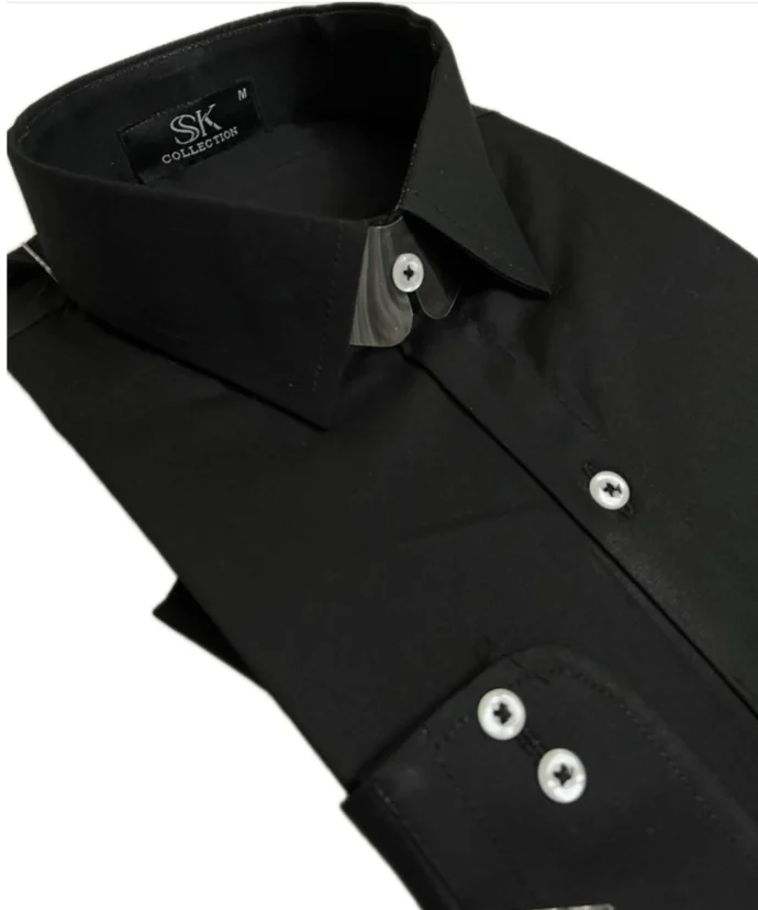 Black Formal Cotton Shirt